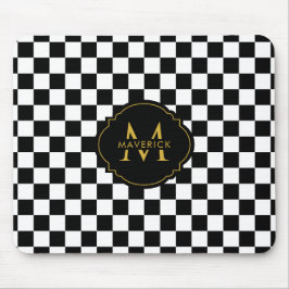 Benutzerdefinierter Anfangsname Elegantes Stylisch Mousepad