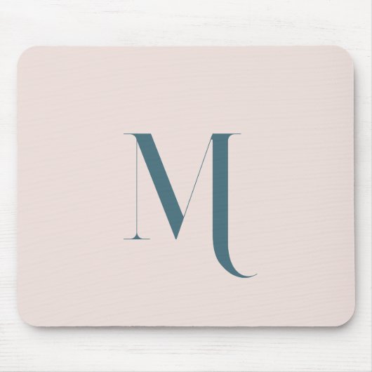 Benutzerdefinierter Anfangsname l Clean Typografie Mousepad (Vorne)