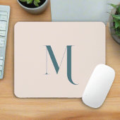 Benutzerdefinierter Anfangsname l Clean Typografie Mousepad