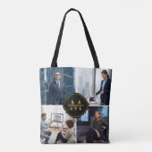 Benutzerdefinierter Anfangsname mit vier Bildern E Tasche (Rückseite)
