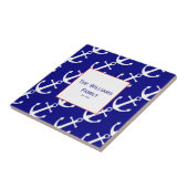 Benutzerdefinierter Anker Rot, Weiß und Blau Fliese (Seite)