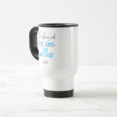 Benutzerdefinierter Anti-ICE-Protest-Kaffee Reisebecher (Vorderseite Links)