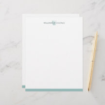 Benutzerdefinierter Aquamariner Buchstabe