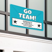 Benutzerdefinierter Aquamariner Teambanner Banner (Äußeres Gebäude)