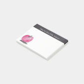 Benutzerdefinierter Aquarell vom Schreibtisch des  Post-it Klebezettel (angewinkelt)