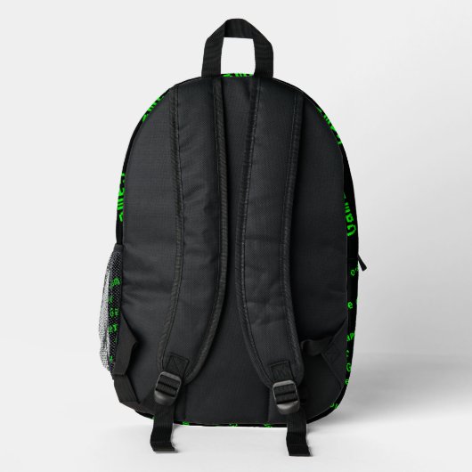 Benutzerdefinierter Arcade-Game-Over-Backpack Bedruckter Rucksack (Rückseite)