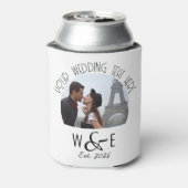 Benutzerdefinierter Art-Deco-Text kann Gastgeschen Dosenkühler (Kanne Rückseite)