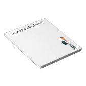 Benutzerdefinierter Arzt, Krankenschwester, zahnär Notizblock (angewinkelt)