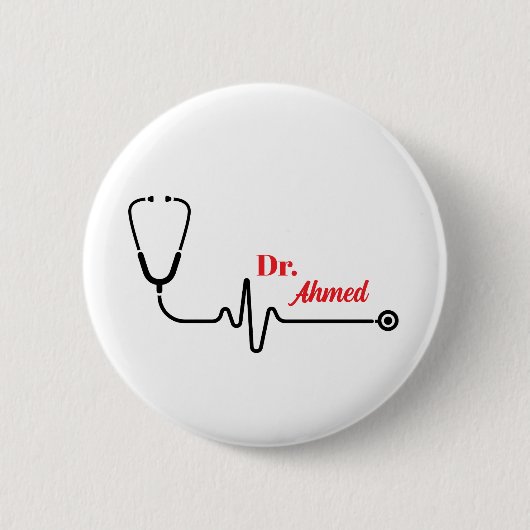 Benutzerdefinierter Arzt-Stethoskop-Button-Ansteck Button (Vorderseite)
