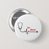 Benutzerdefinierter Arzt-Stethoskop-Button-Ansteck Button (Vorne & Hinten)