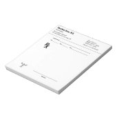 Benutzerdefinierter Arztrezeptblock RX editierbar Notizblock (Rotiert)