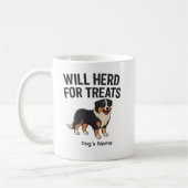 Benutzerdefinierter Australian Shepherd „Wird für Kaffeetasse (Links)