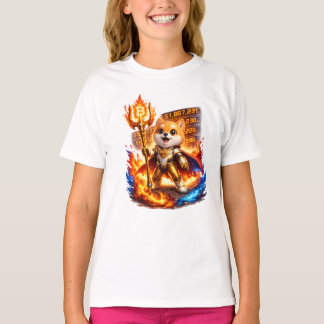 Benutzerdefinierter Baby Doge Superheld Globaler E T-Shirt