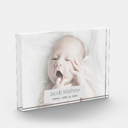 Benutzerdefinierter Baby-Foto-Speicherblock Fotoblock (Links)