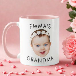 Benutzerdefinierter Baby-Gesicht-Tasse für Mama Om Tasse