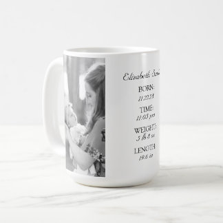 Benutzerdefinierter Baby-Informationsbecher Kaffeetasse