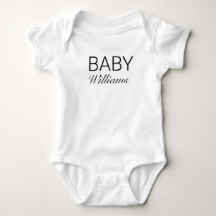 Benutzerdefinierter Baby-Name-Body Baby Strampler