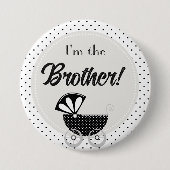 Benutzerdefinierter Baby Shower Party Ich bin der Button (Vorderseite)