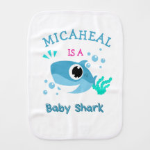 Benutzerdefinierter Babyname Blaues Hai-Baby 