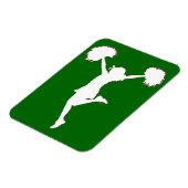 Benutzerdefinierter Background Cheerleader Cheerle Magnet (Linke Seite)