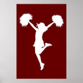 Benutzerdefinierter Background Cheerleader Cheerle Poster (Vorne)