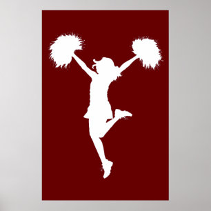 Benutzerdefinierter Background Cheerleader Cheerle Poster