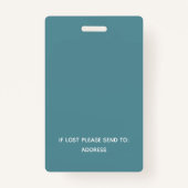 Benutzerdefinierter Bar-Code des Besuchers, Logo-I Ausweis (Rückseite)