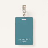 Benutzerdefinierter Bar-Code für die Presse, Logo- Ausweis (Rückseite mit Klammer)