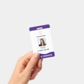 Benutzerdefinierter Bar-Code, Logo, Name, Mitarbei Ausweis (Handheld)