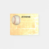 benutzerdefinierter Baseball-Beitrag zur Personali Post-it Klebezettel (Vorderseite)
