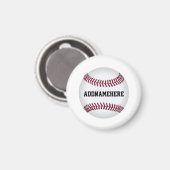 Benutzerdefinierter Baseball Magnet (Vorderseite/Rückseite)
