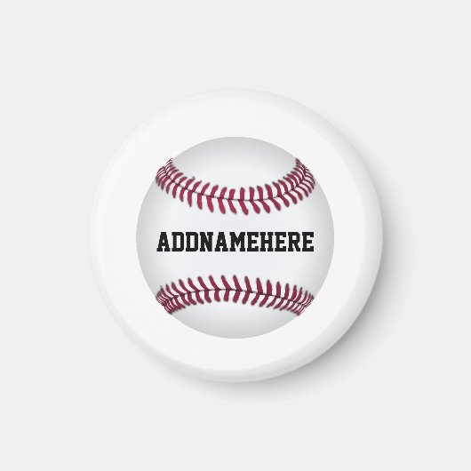 Benutzerdefinierter Baseball Magnet (Vorne)