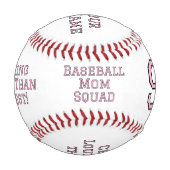 Benutzerdefinierter Baseball-Mama-Quadrat, benutze Baseball (Rückseite)
