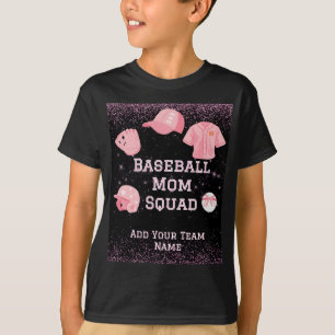 Benutzerdefinierter Baseball-Mama-Squad, Teamnumme T-Shirt