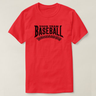 Benutzerdefinierter Baseball-Mannschaftsname T-Shirt