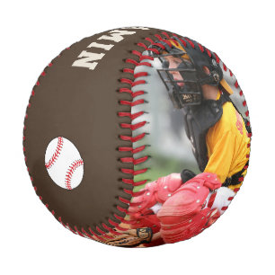 Benutzerdefinierter Baseball mit Name, Nummer, Fot