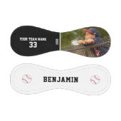 Benutzerdefinierter Baseball mit Name, Nummer, Fot (Paneele)