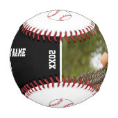 Benutzerdefinierter Baseball mit Name, Nummer, Fot (Vorderseite)