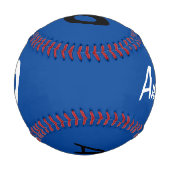 Benutzerdefinierter Baseball mit Name und Nummer b (Vorderseite)