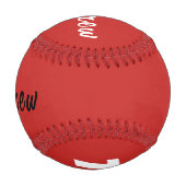 Benutzerdefinierter Baseball mit Name und Nummer r (Rückseite)