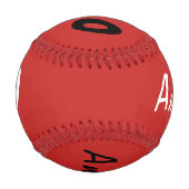 Benutzerdefinierter Baseball mit Name und Nummer r (Vorderseite)