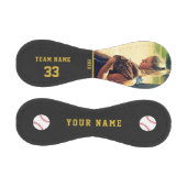 Benutzerdefinierter Baseball mit Teamname, Nummer, (Paneele)