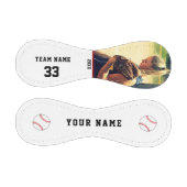Benutzerdefinierter Baseball mit Teamname Nummer F (Paneele)