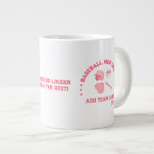 Benutzerdefinierter Baseball-Mom-Squad-Becher | Pe Jumbo-Tasse (Vorderseite Rechts)