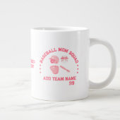 Benutzerdefinierter Baseball-Mom-Squad-Becher | Pe Jumbo-Tasse (Rechts)