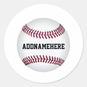 Benutzerdefinierter Baseball Runder Aufkleber