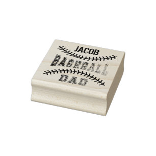 Benutzerdefinierter Baseball-Vater Gummistempel