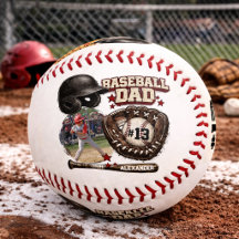 Benutzerdefinierter Baseball-Vater-Name mit Foto