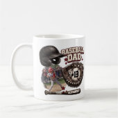 Benutzerdefinierter Baseball-Vater-Name mit Foto Kaffeetasse (Links)