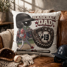 Benutzerdefinierter Baseball-Vater-Name mit Foto
